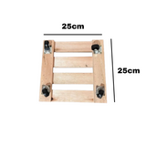 Carrinho Para Vaso De Plantas Suporte 4 Rodinhas Gás Botijão 25x25 Modelo Unico