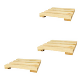 Kit 3 Deck Modular Suporte para Vasos Madeira Pinus 30x30