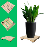 Kit 2 Carrinho Para Vaso De Plantas Suporte 4 Rodinhas Gás Botijão 25x25