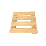 Kit 3 Deck Modular Suporte para Vasos Madeira Pinus 30x30