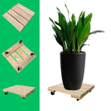 Kit 3 Carrinho Para Vaso De Plantas Suporte 4 Rodinhas Gás Botijão 25x25