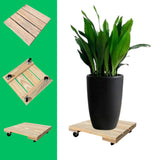 Kit 4 Carrinho Para Vaso De Plantas Suporte 4 Rodinhas Gás Botijão 25x25